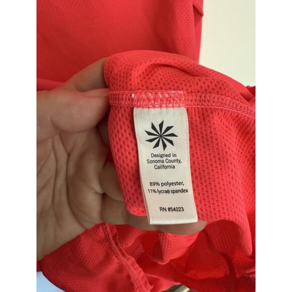 Athleta Neon Pink/Coral Jacket Woman’s Size Small Quarter Zip Up - Picture 5 of 7
